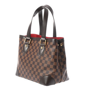 Louis Vuitton Damier Hampstead Handbag Brown Canvas